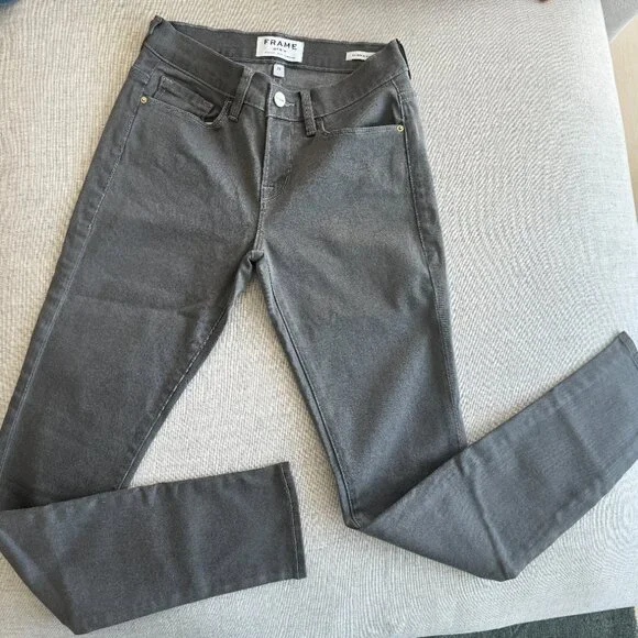Frame - Le Skinny de Jeanne Skinny Jean - Gray - Size 25 NWT - Picture 1 of 5